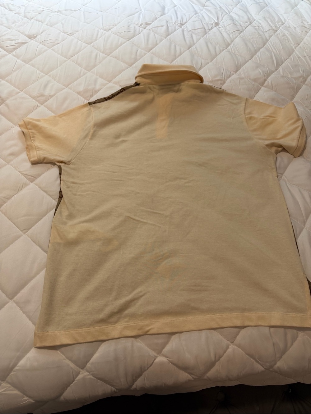 Gucci Beige & Brown GG Logo Polo - Picture 4 of 5